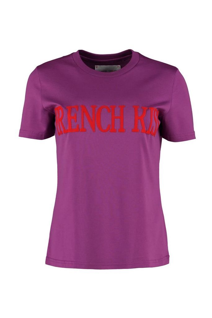 Alberta Ferretti French Kiss Cotton T-shirt