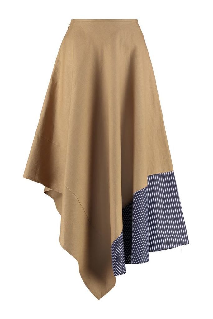 Loewe Asymmetrical Linen Skirt