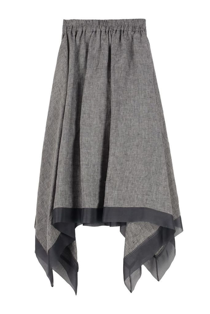 Fabiana Filippi Asymmetrical Linen Skirt