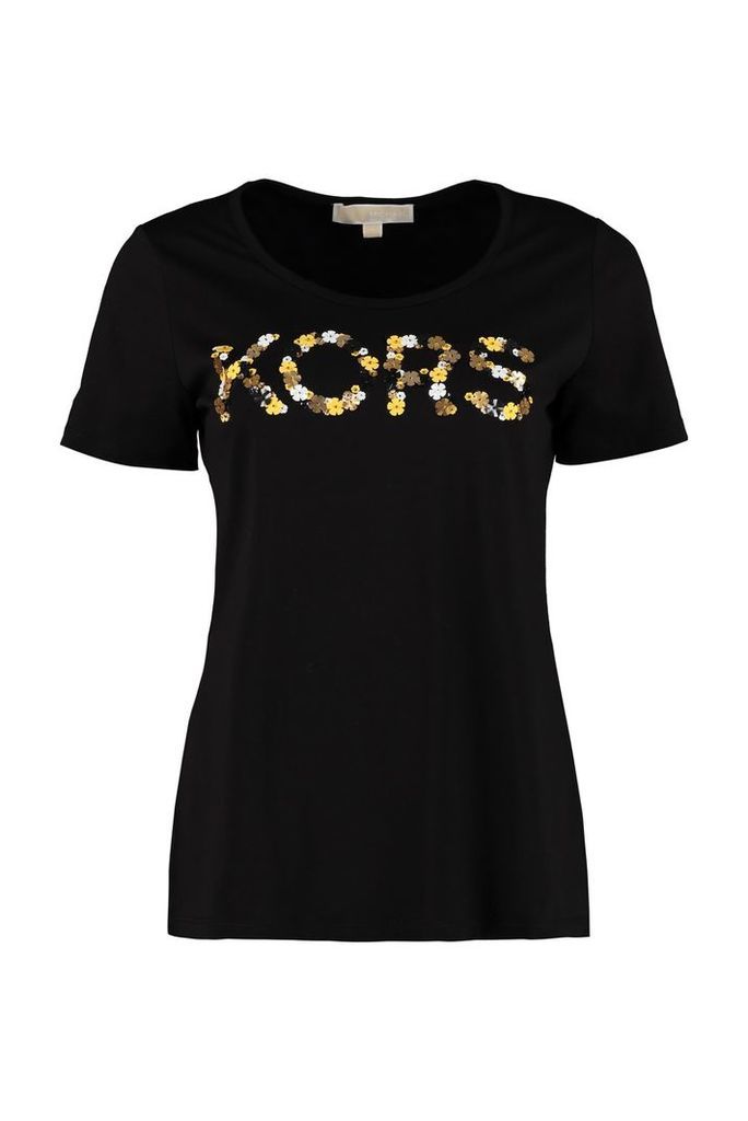 Michael Kors Embroidered Cotton T-shirt