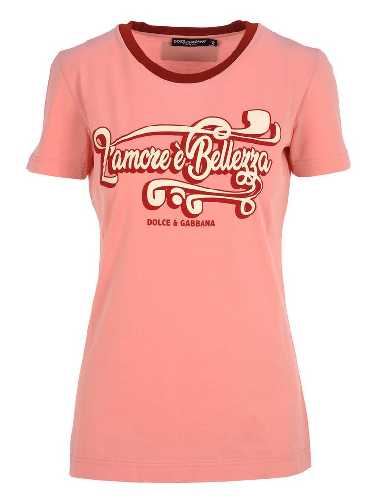Dolce & gabbana Dolce & Gabbana lamore è Bellezza Print T-shirt