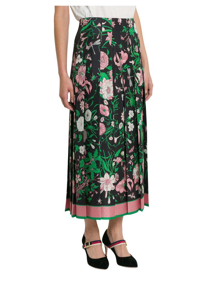 Gucci Flora Midi Skirt