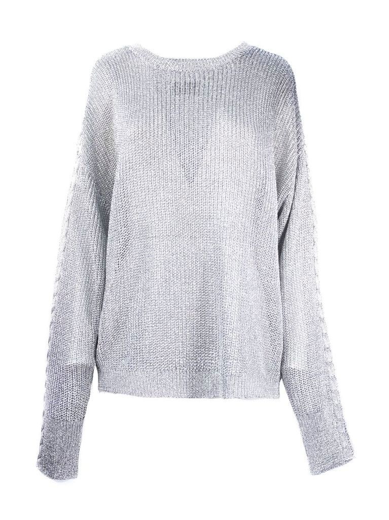 RTA Silver-toned Fabric Pullover