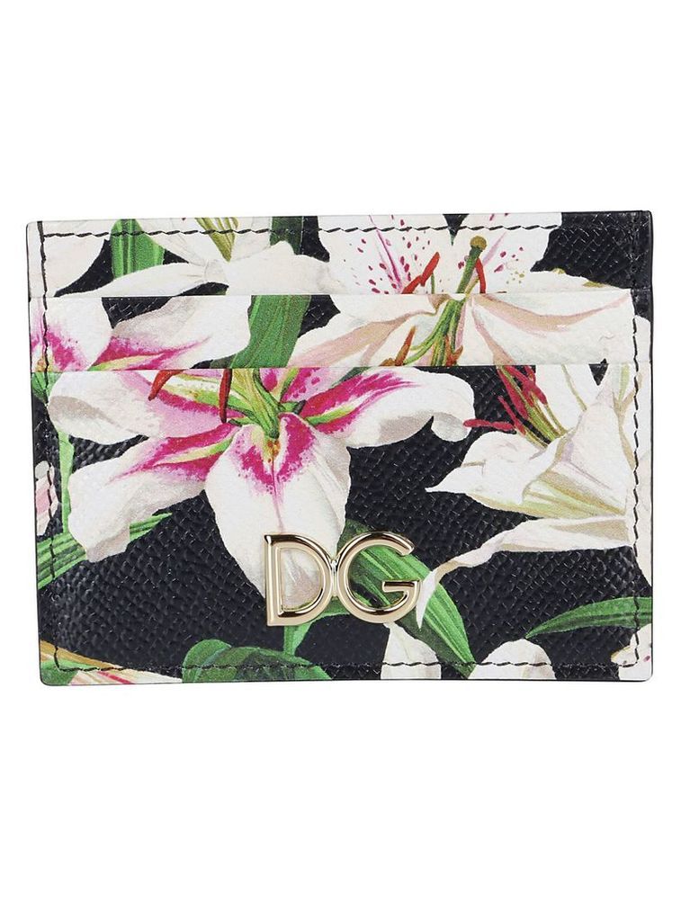 Dolce & Gabbana Lily Print Cardholder
