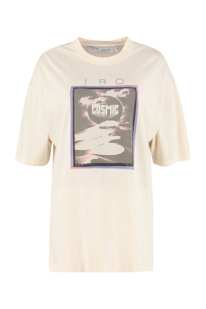 IRO Printed Cotton T-shirt