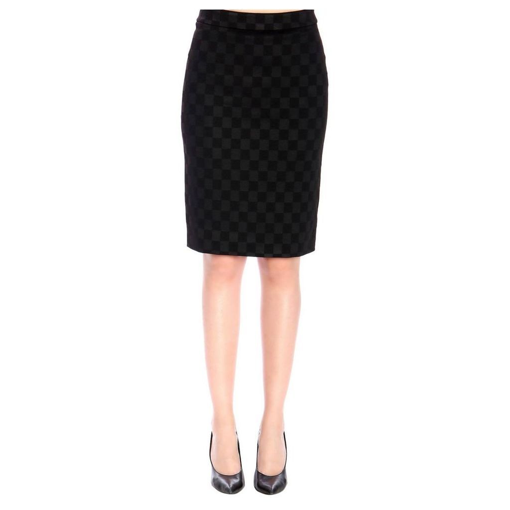 Boutique Moschino Skirt Boutique Moschino Skirt With Checked Effect