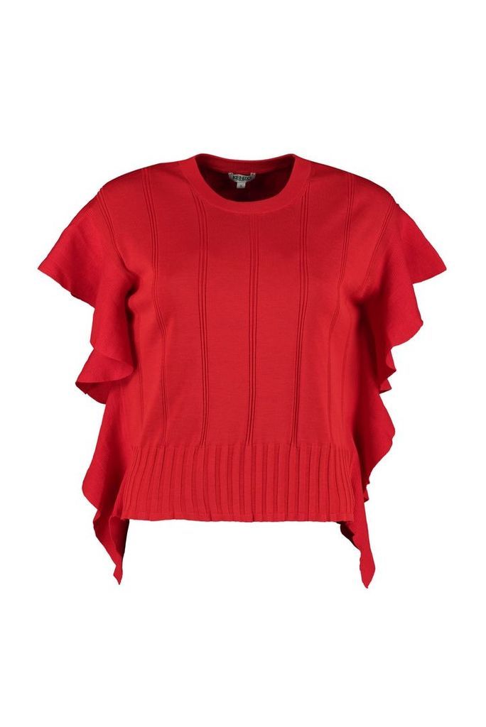 Kenzo Knitted Cotton And Silk Top