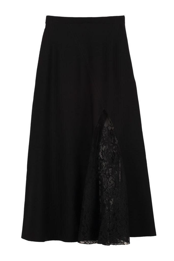 Givenchy Lace Inserts Knit Skirt