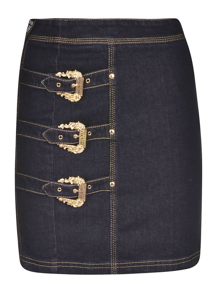 Versace Jeans Couture Denim Str. Skirt