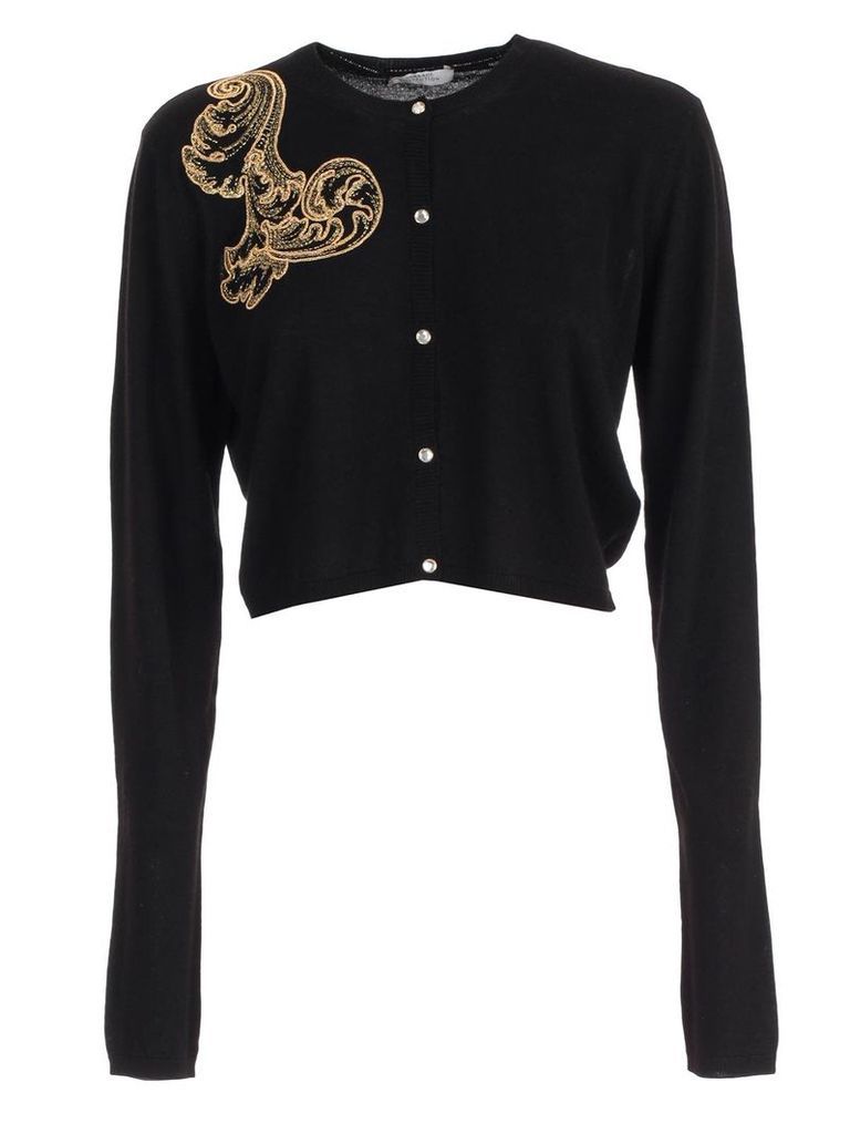 Versace Collection Cardigan W/gold Medusa