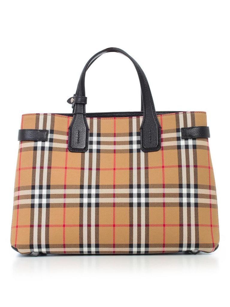Burberry Vintage Check Banner Tote