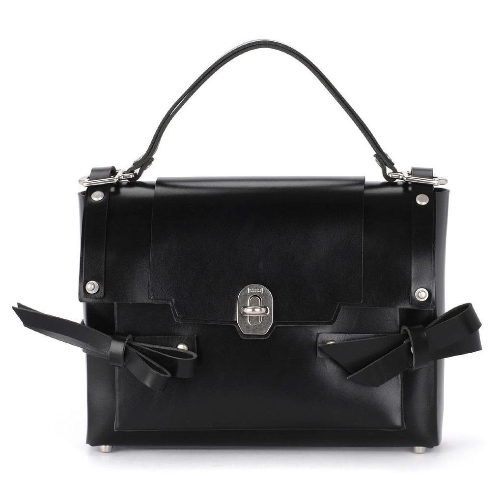 Niels Peeraer Modello Bow Black Leather Bag