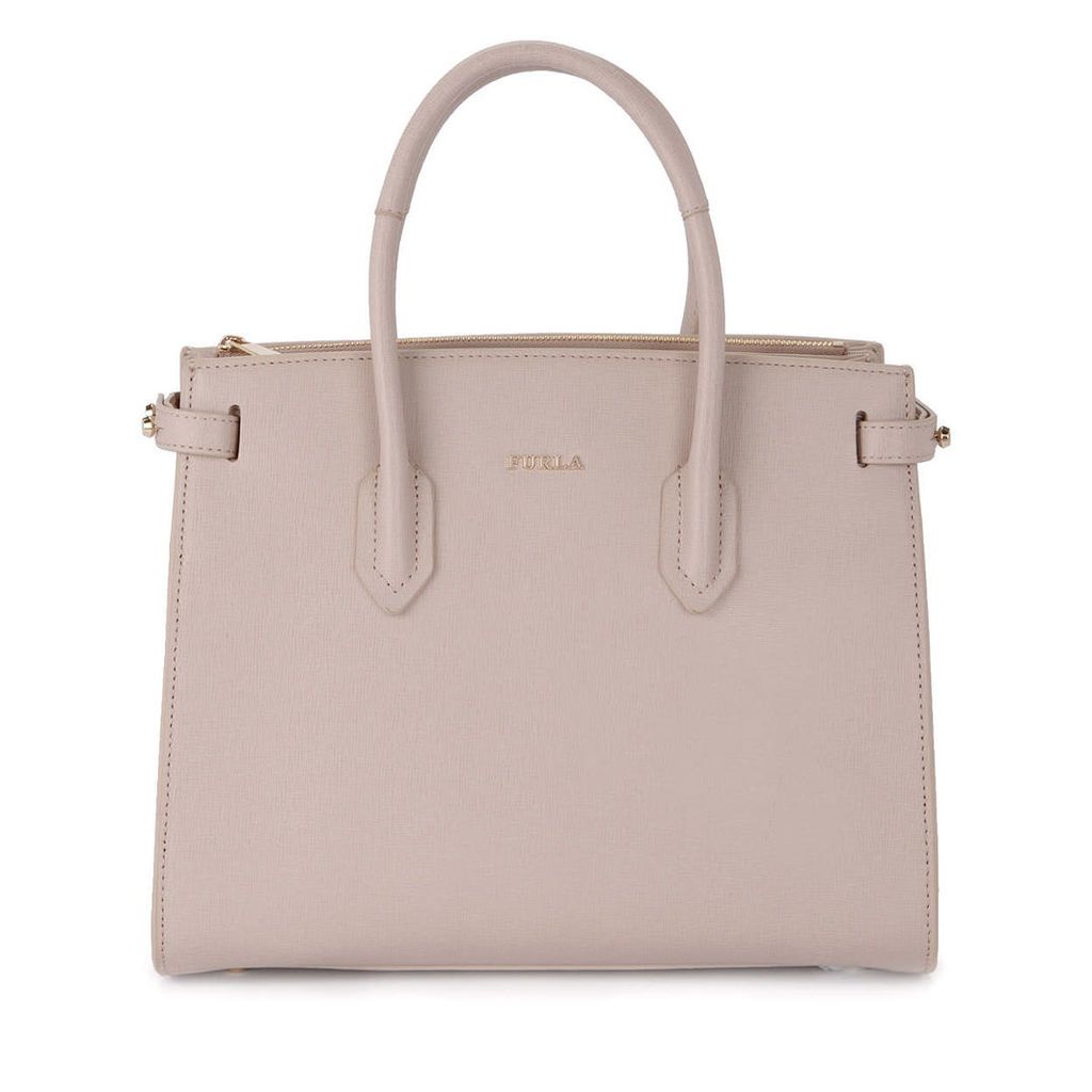 Furla Pin Pink Leather Handbag