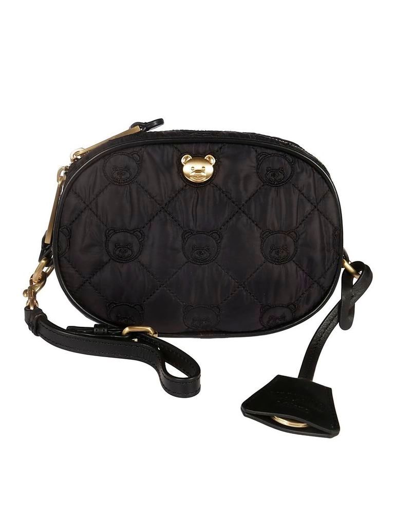 Moschino Embroidered Bear Shoulder Bag