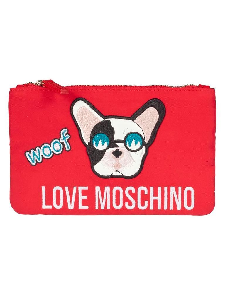 Love Moschino Dog Patch Clutch