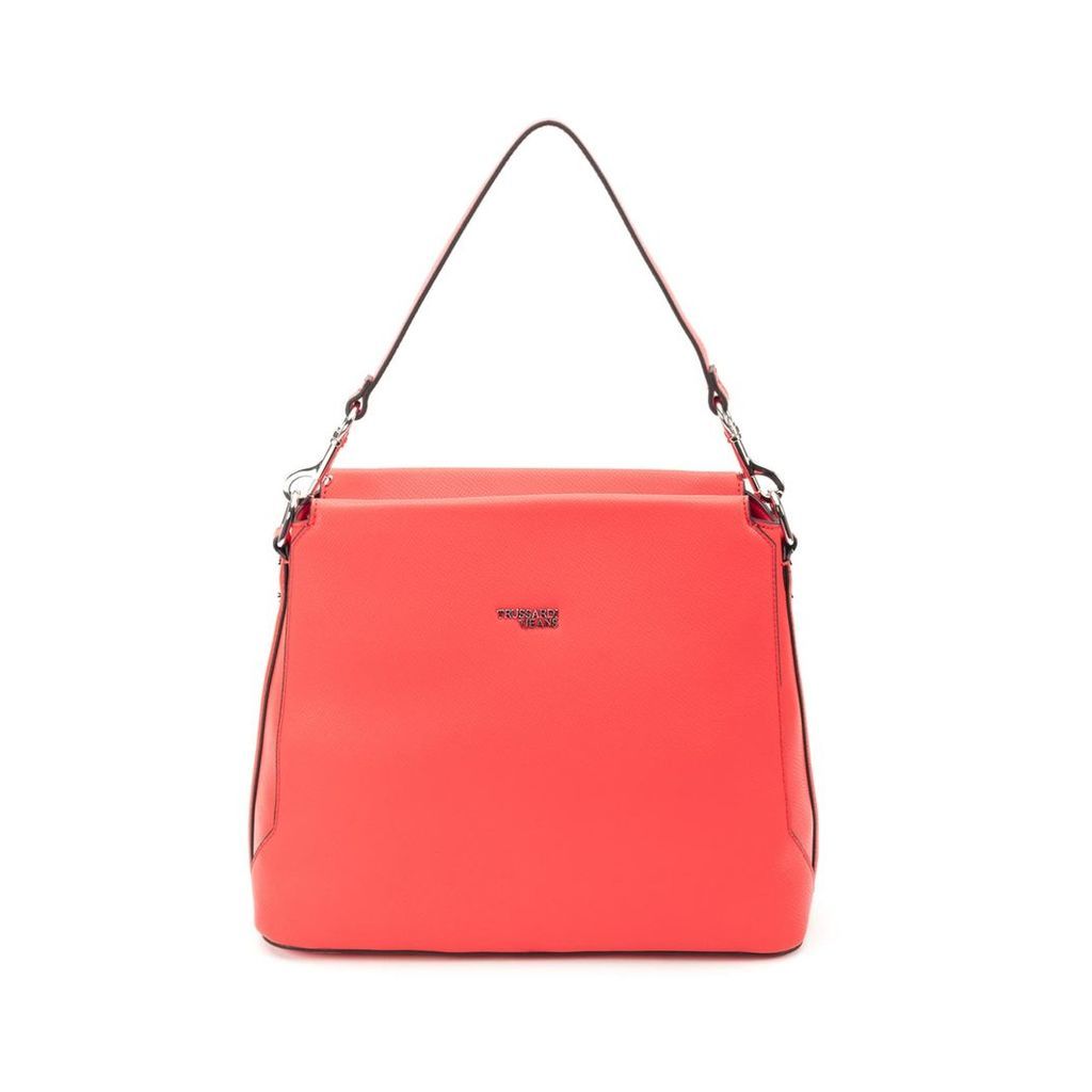 Trussardi Berry Faux Leather Hobo Bag
