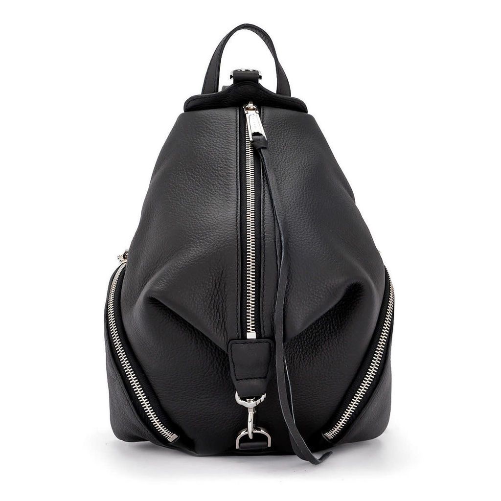 Rebecca Minkoff Julian Medium Black Leather Backpack
