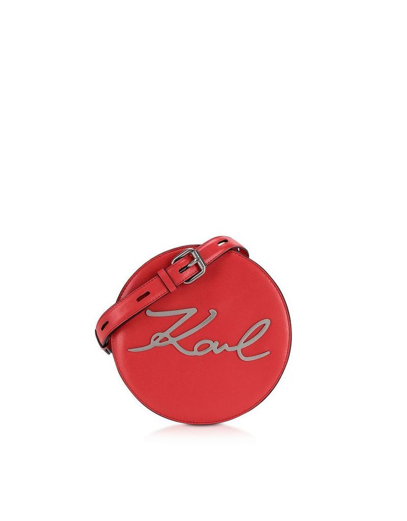 Karl Lagerfeld K/signature Round Crossbody Bag