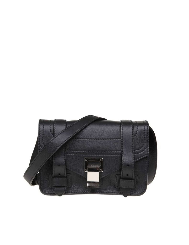 Proenza Schouler Ps1 Mini Shoulder Bag In Black Leather
