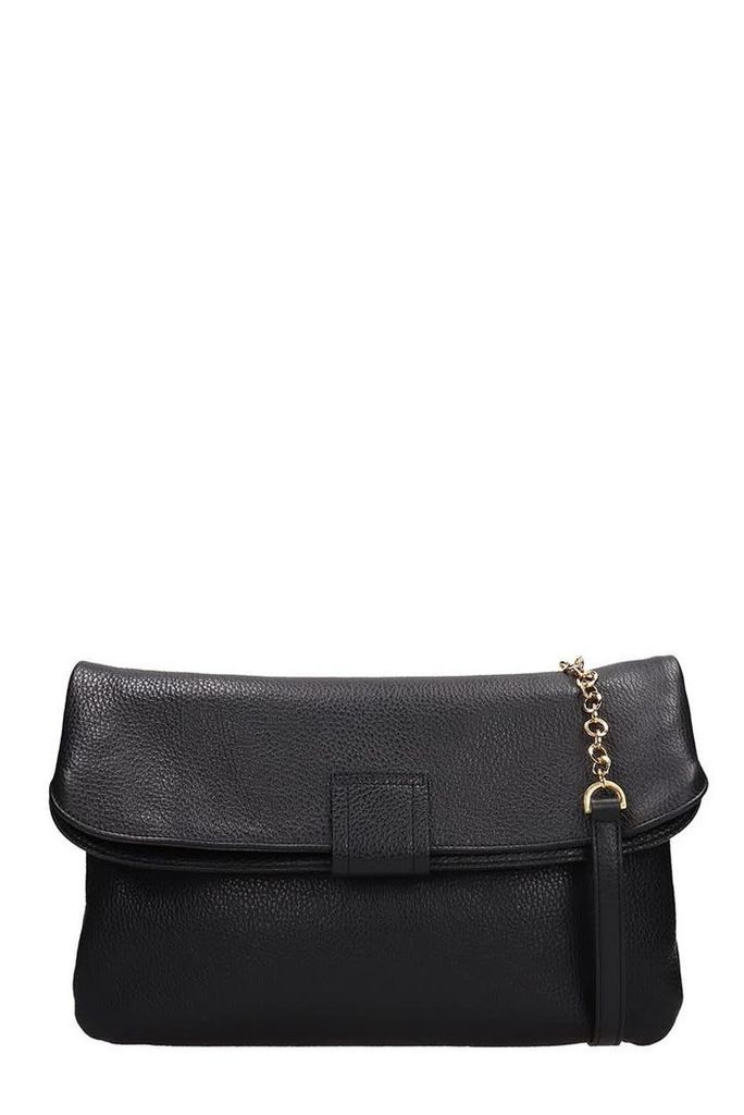 LAutre Chose Black Leather Tote Bag