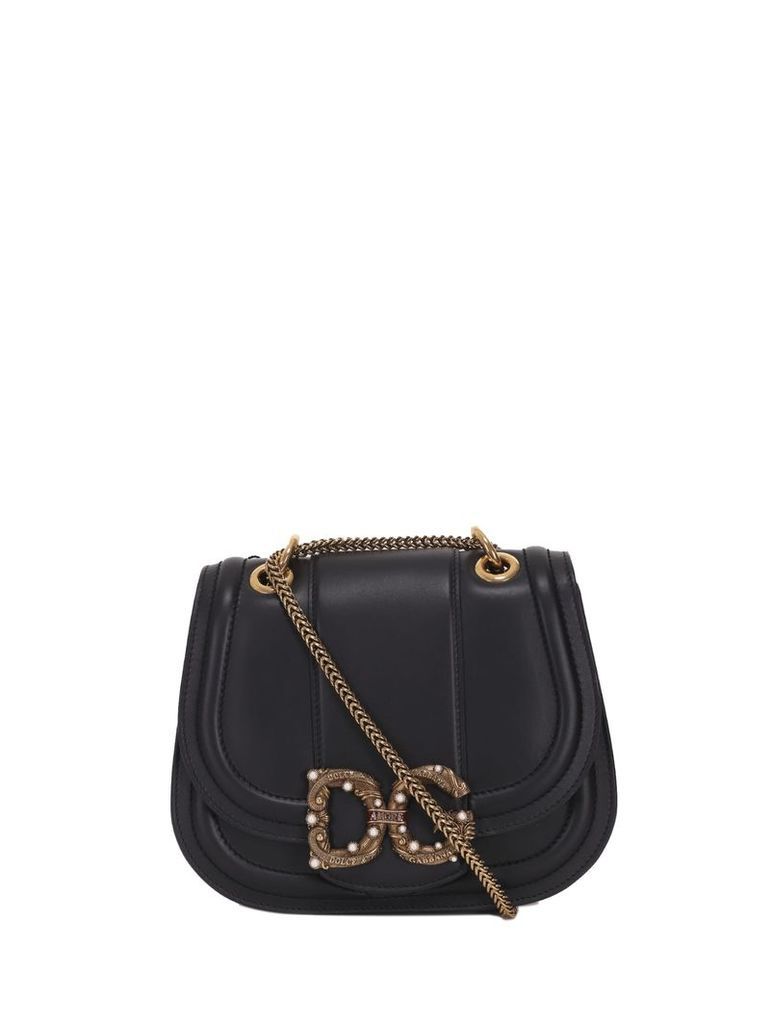 Dolce & Gabbana Black Saddle Bag
