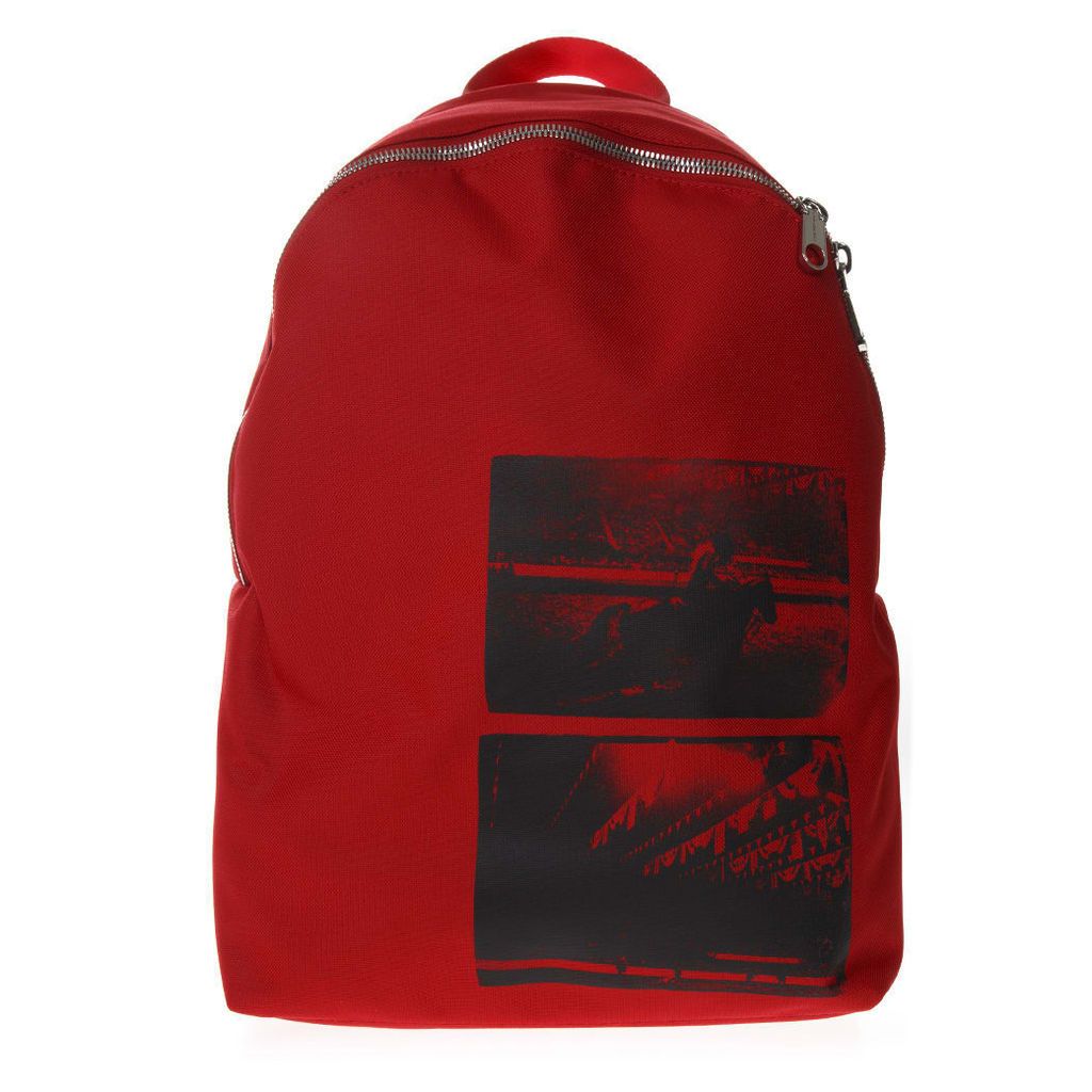 Calvin Klein Andy Warhol Red Nylon Backpack