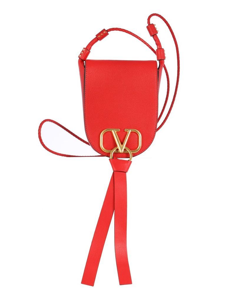 Valentino Logo Plaque Shoulder Bag