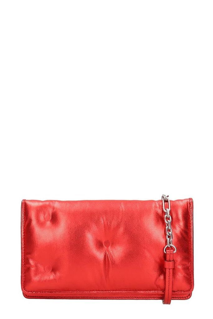 Maison Margiela Red Leather Shoulder Bag