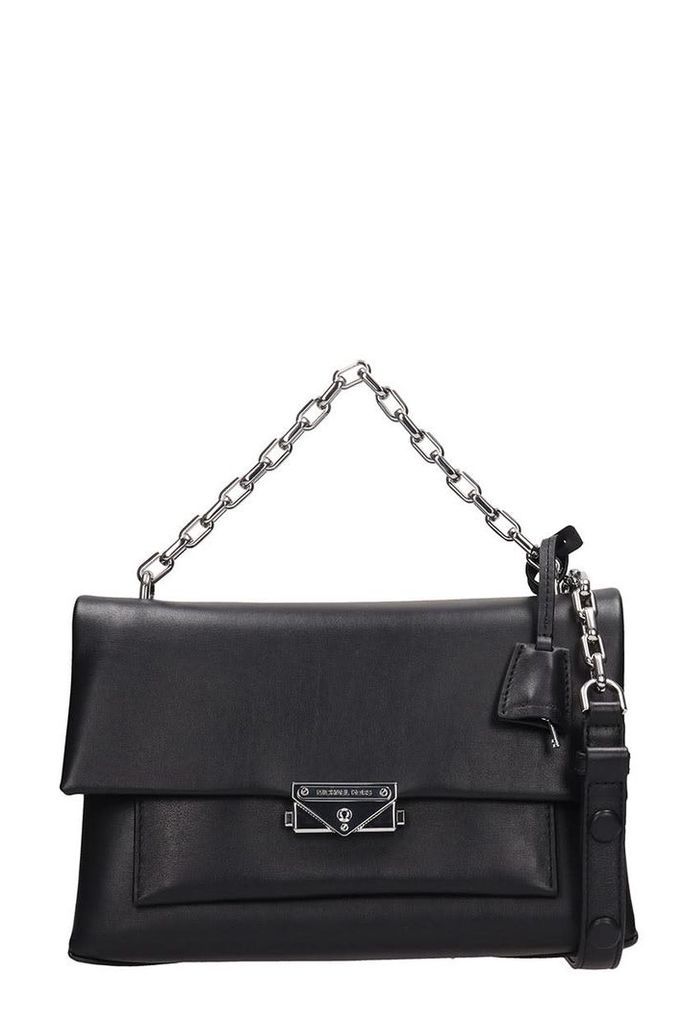Michael Kors Black Leather Md Bag