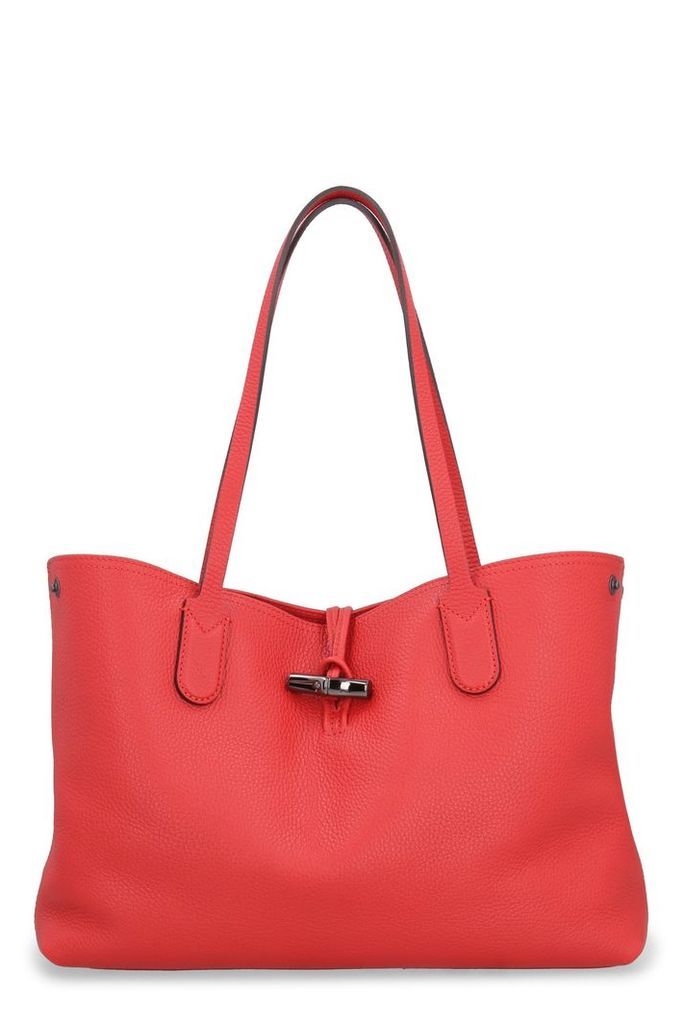 Longchamp Pebbled Leather Tote