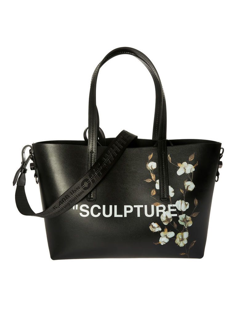 Off-white Sculpture Flower Tote