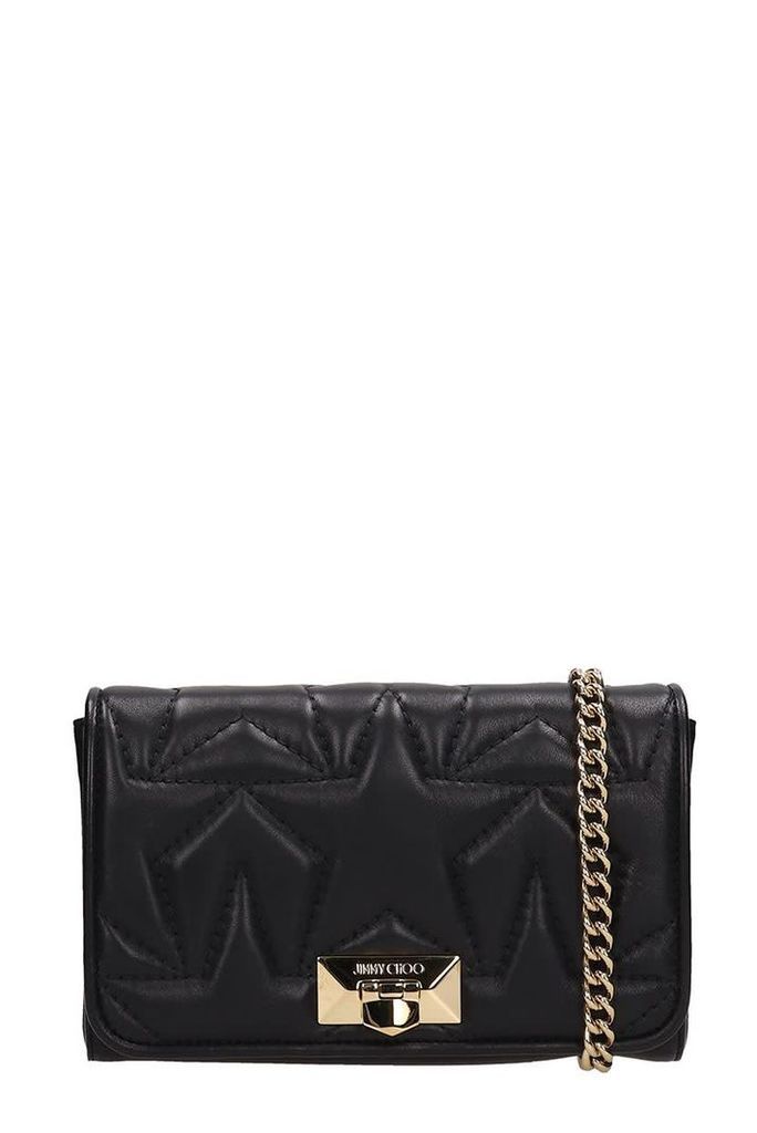 Jimmy Choo Black Quilted Leather Helia Bag