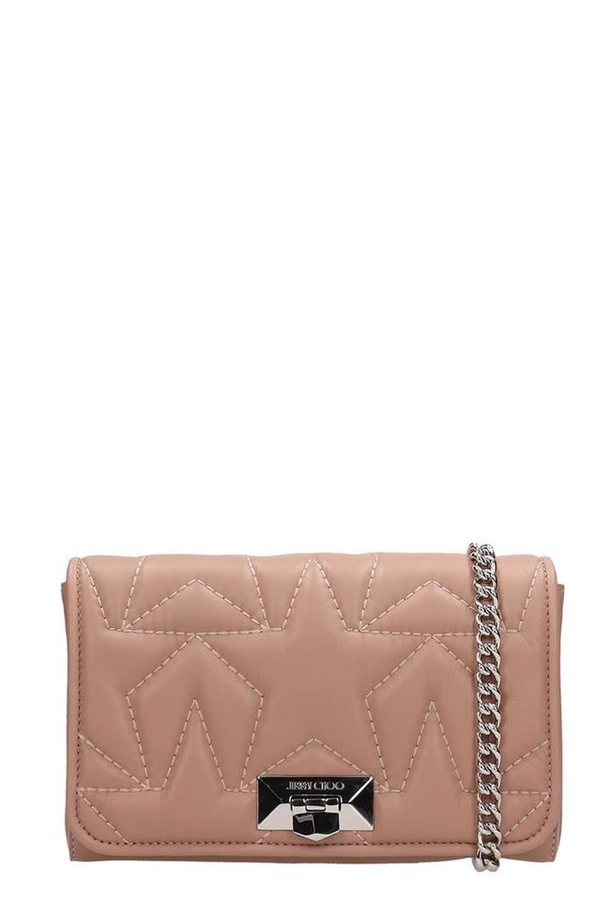 Jimmy Choo Pink Quilted Leather Helia Bag