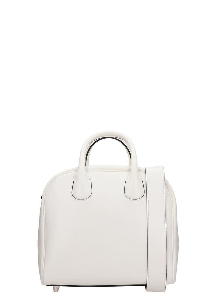 Christian Louboutin White Leather Marie Jane Nano Bag