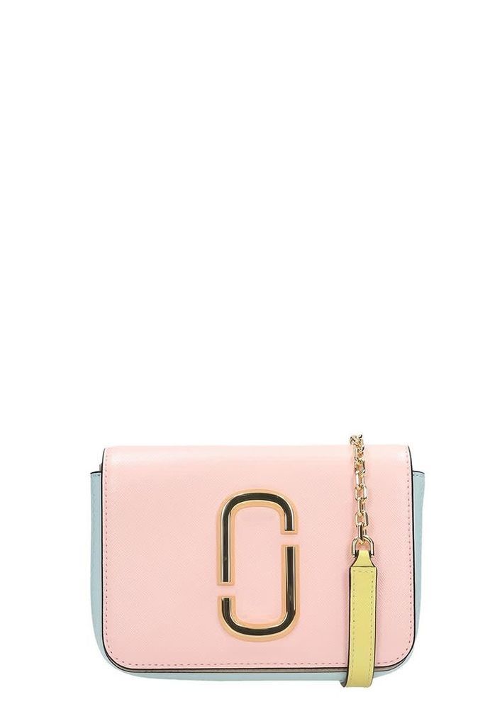 Marc Jacobs Light Blue And Pink Leather Bag