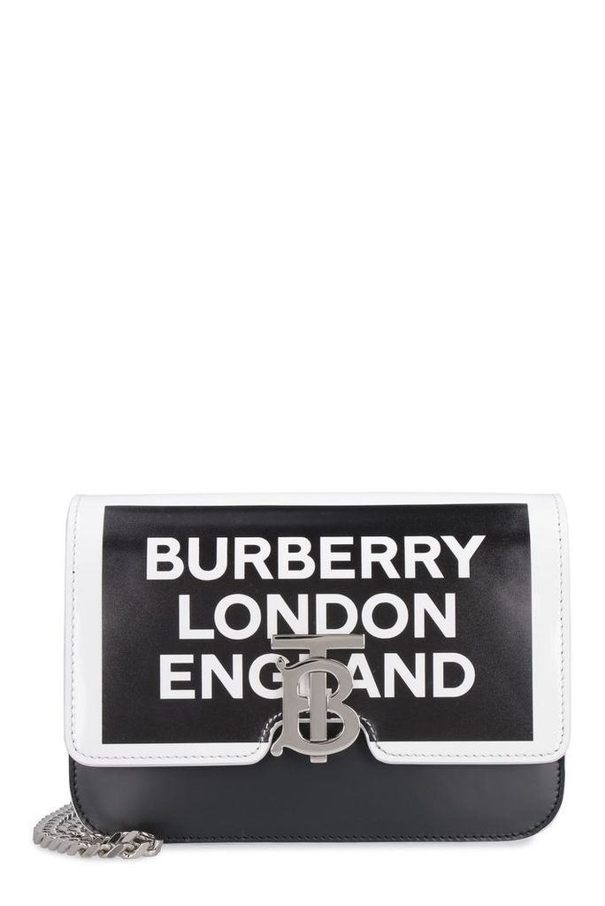 Burberry Leather Tb Shoulder Bag