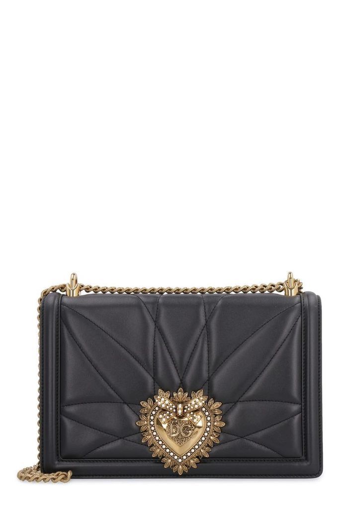 Dolce & Gabbana Quilted Devotion Leather Bag