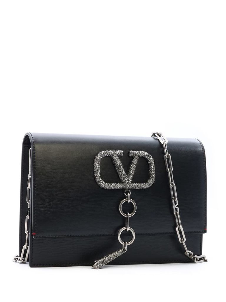 Valentino Garavani Leather Vcase Small Shouder Bag
