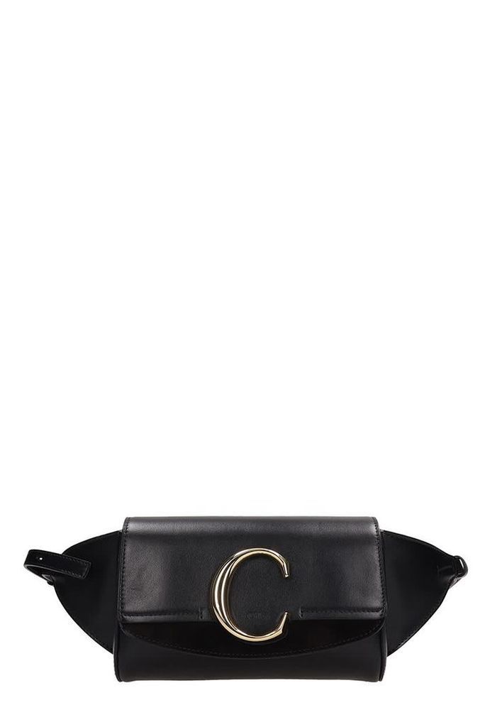 Chloé Black Leather And Suede Beltbag