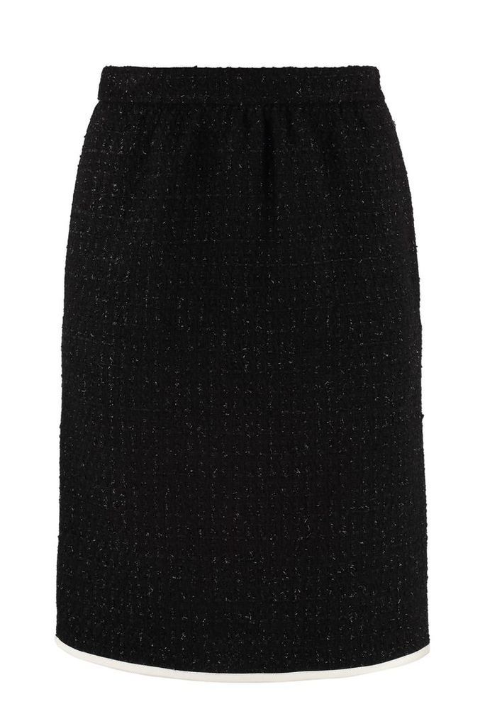 Boutique Moschino Bouclé Wool Skirt
