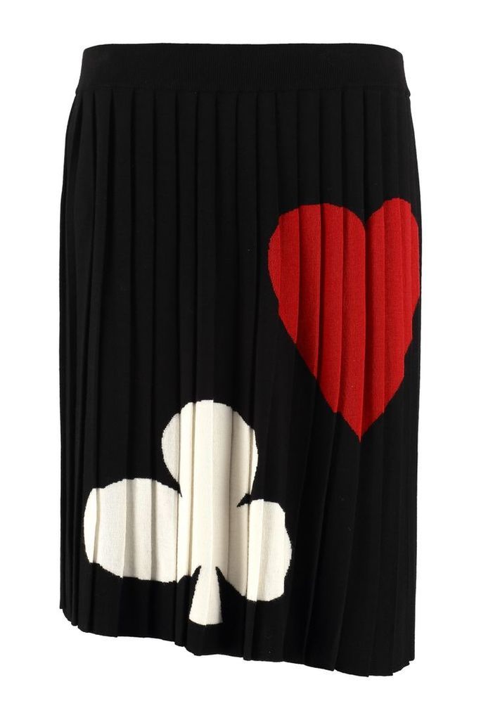 Boutique Moschino Pleated Knitted Skirt