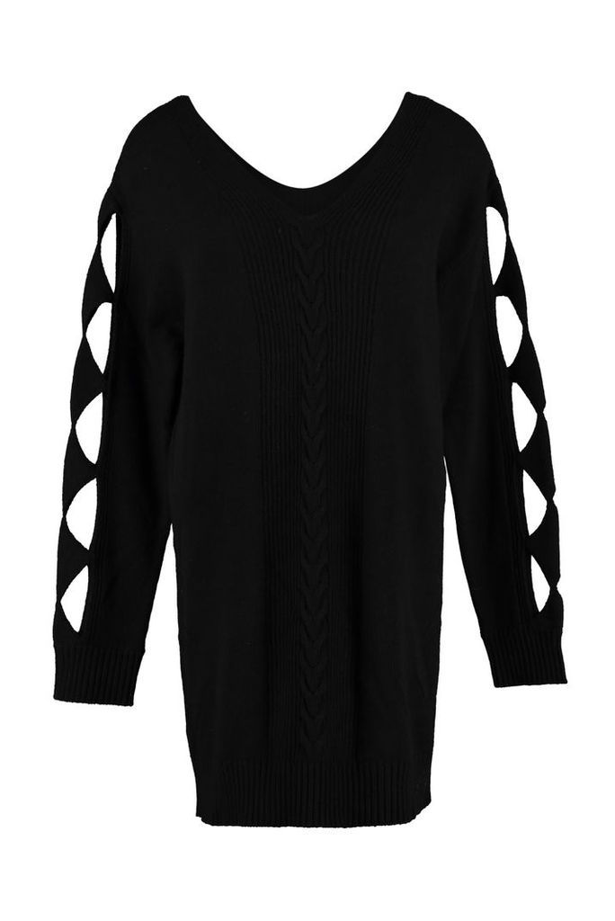 Boutique Moschino Cut-out Details Sweater Dress