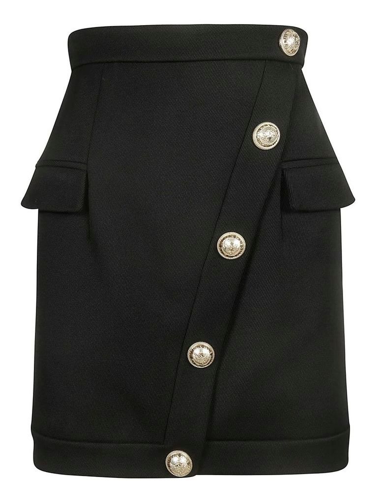 Balmain Button Embellished Skirt
