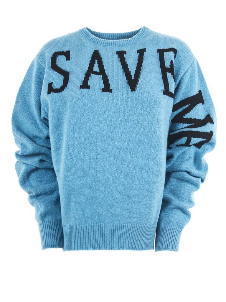 Alberta Ferretti Light Blue Cashmere Sweater