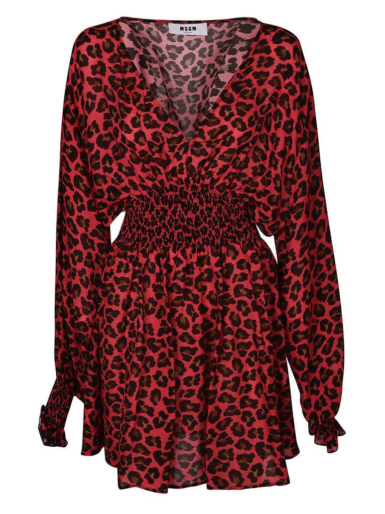 MSGM Leopard Print Dress
