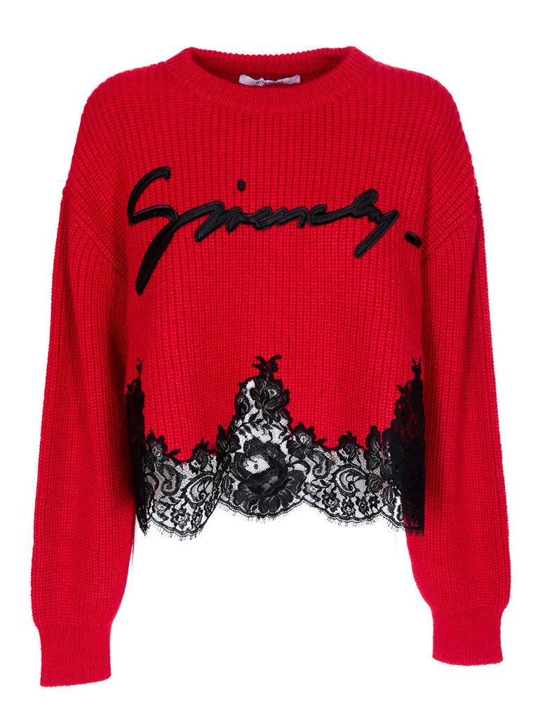 Givenchy Lace Trim Sweater