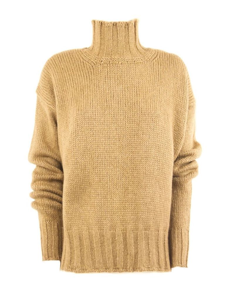 Dondup Brown Alpaca Sweater