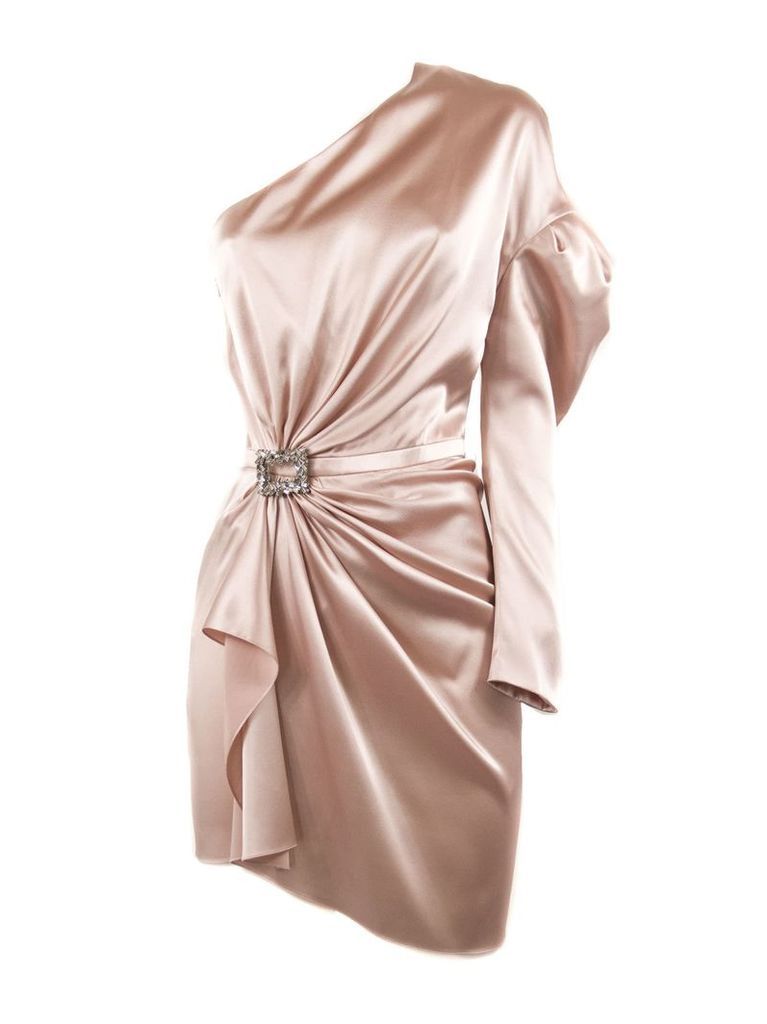 Alexandre Vauthier Powder Silk Blend Mini Dress