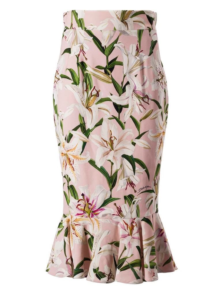 Dolce & Gabbana Flower Print Skirt