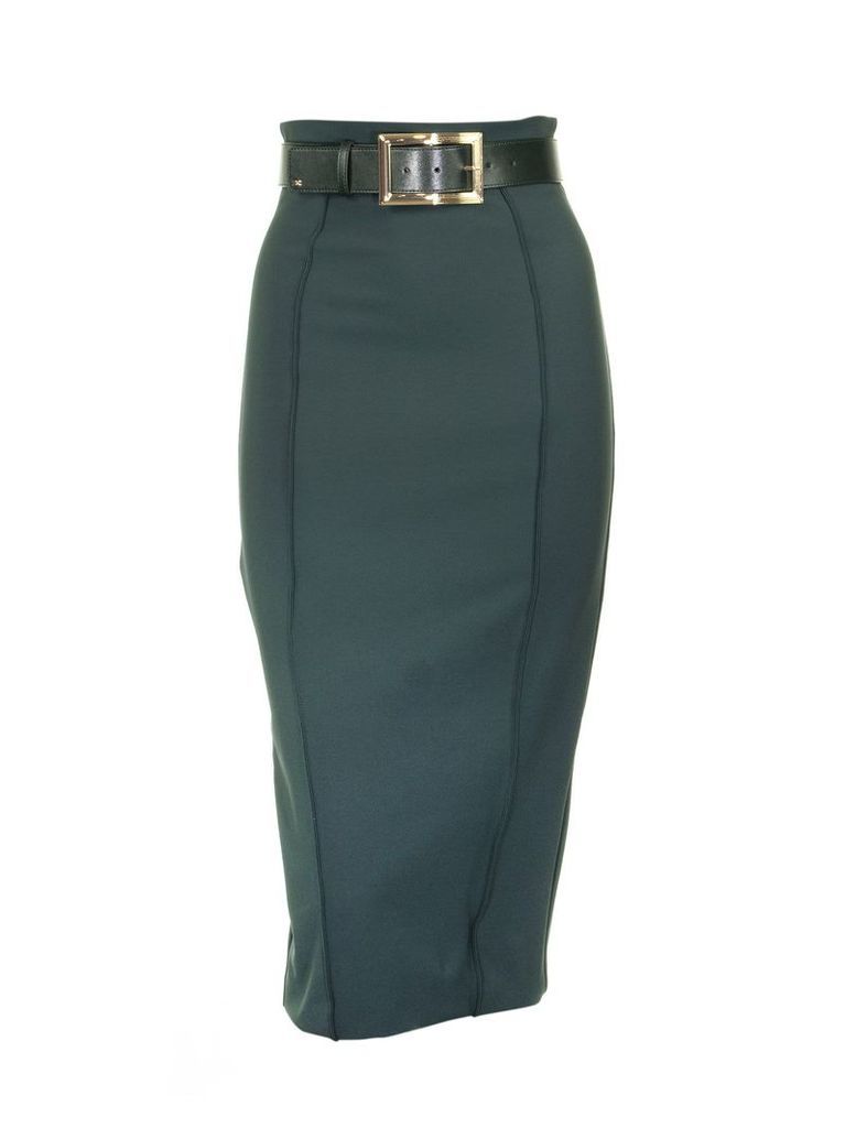Pencil Skirt With Belt